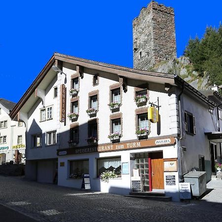 Gasthaus Pension Zum Turm Hospental Bagian luar foto