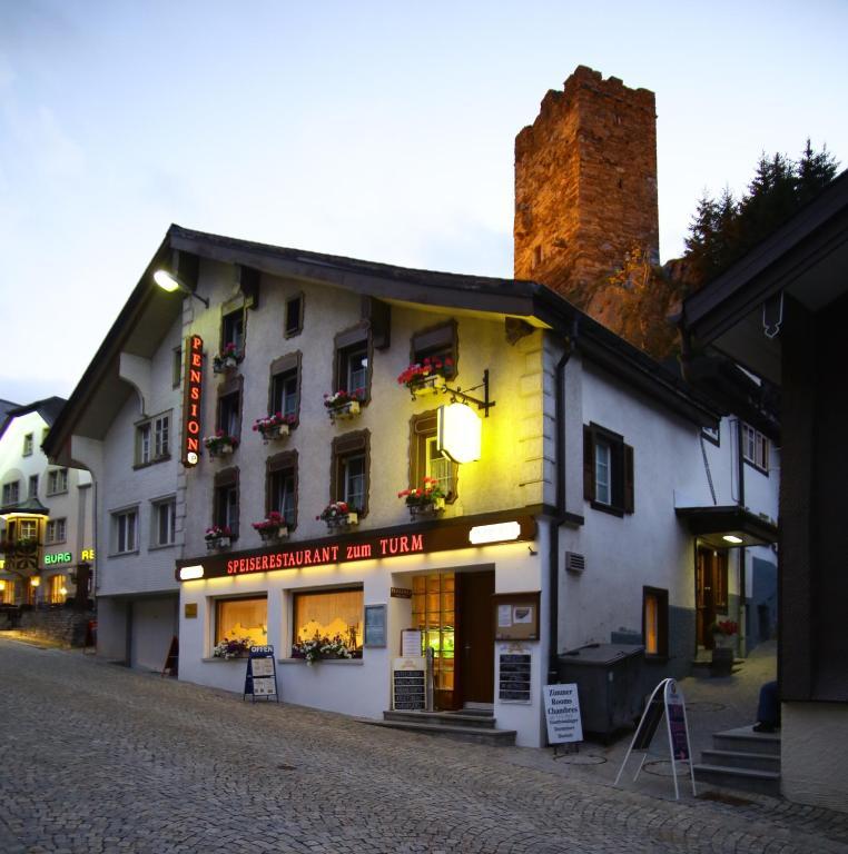 Gasthaus Pension Zum Turm Hospental Bagian luar foto